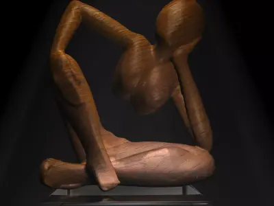 African Statue Free 3D model