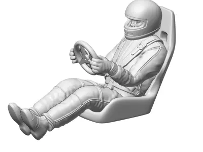 RC-Racer-Pilot plus Co-Pilot 3D print model