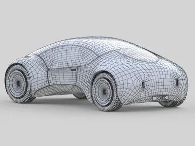 Compact Futuristic City EV 3D model