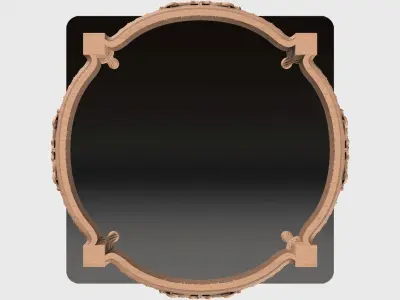 Carved tea table for cnc 15 3D model