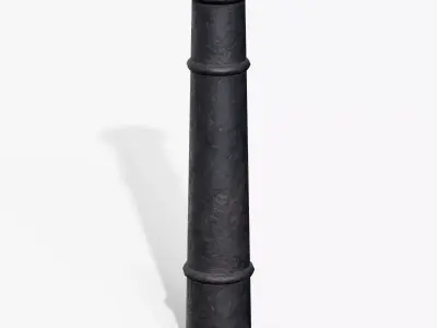 Bollards Cast Iron D Low-poly 3D model