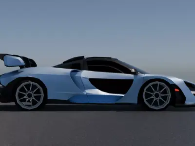 McLaren Senna 3d low-poly Model Low-poly 3D model