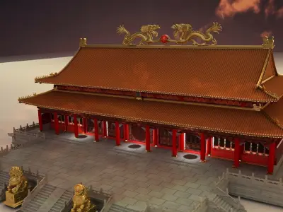 Chinese ancient building 3D model