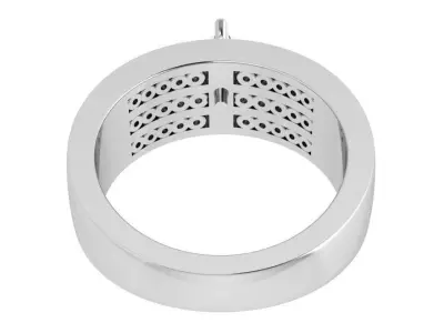 Princess Diamond Channel Setting Ring 4100 3D print model