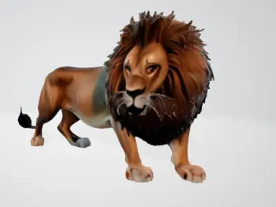 3d lion model 3D model purchase