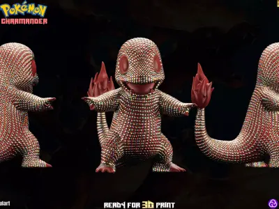 Charmander - Pokemon - 3D Print Luxury Decor Free 3D print model