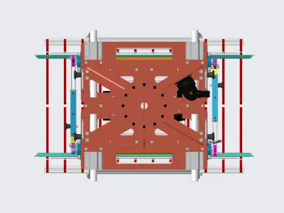 Adjustable bag gripper- Gripper Robot 3D model