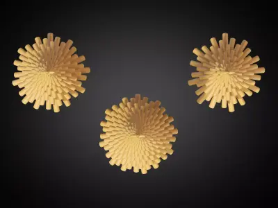 Stylized Christmas Tree Set 03 3D print model