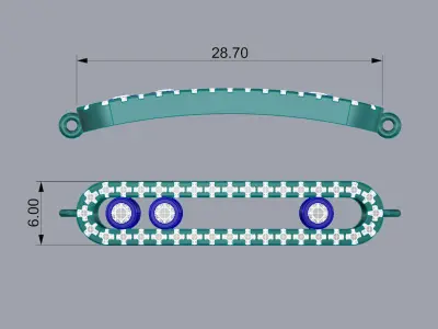 Messika Bracelet Jewelry Gold  3D print model purchase