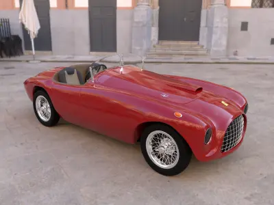 Ferrari 166M Barchetta 3D model