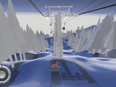 Postavaru Snowboard Challenge  Low-poly 3D model