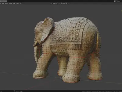Elephant Decoration 3D model
