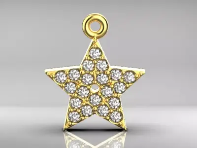 Star   pendants 3D print model
