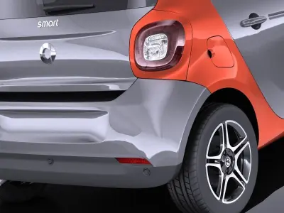 Smart Forfour 2016 VRAY 3D model