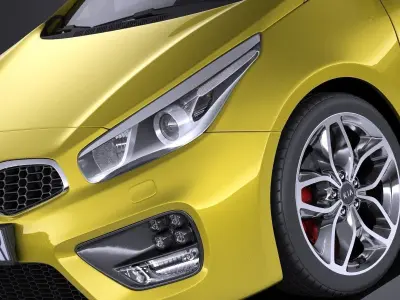 Kia PRO Ceed GT 2017 VRAY 3D model