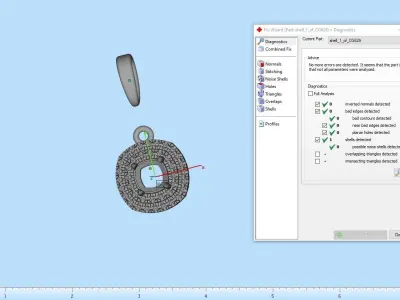 Cushion halo pendant model 629 3D print model