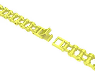 Luxury Link Bracelet Chain 3D Model for Jewelry 4173 3D print model
