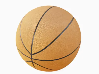 Basketball Ball Leather Set 3D model