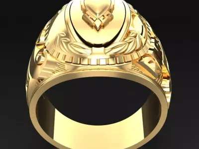 Luxury Men Rings Designs 6MR086 3D print model