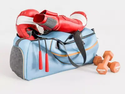 Sports Bag Equipment Modern 3D model