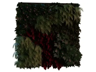Large Plant Wall 01 Free 3D model