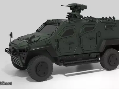 NMS 4x4 Tactical Vehicle 3D print model 3D print model