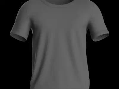 Male tshirt Free 3D model purchase