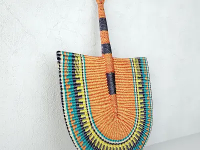 African Handwoven Fan 27 3D model