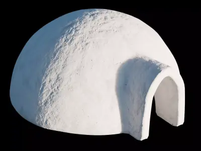 Igloo Low-poly 3D model