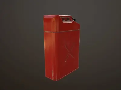 Gas canister Low-poly 3D model