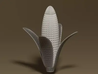 Cartoon Corn 3D model