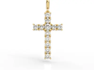 Diamond Cross Pendant 3D print model purchase