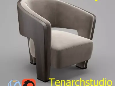 Tenarchstudio Marelli Chloe Armchair Render Ready  3D model