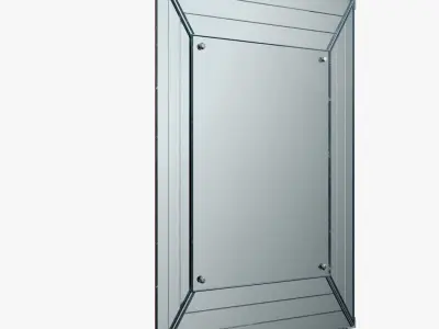 Art Deco Wall Mirror 3D model
