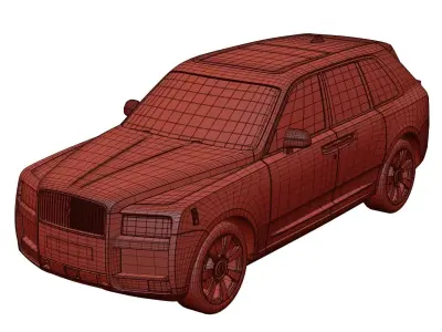 Luxury SUV unbranded 3D model