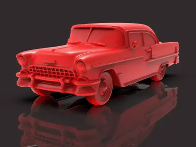 Chevrolet Bel Air 2 door 1955 3D print model