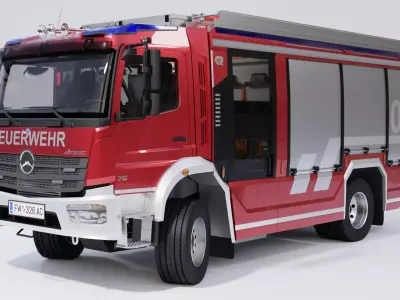 Rosenbauer AT Fire Truck 3D model