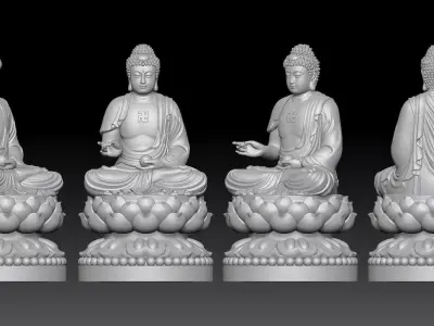 Amitabha Buddha  3D print model