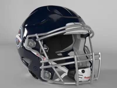 TENNESSEE TITANS Helmet Football AFC SOUTH PBR updated 2025 3D model