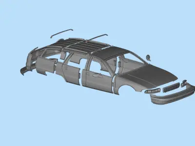  3d print rc car 1991 to 1993 Chevrolet Caprice Station Wagon  3D print model