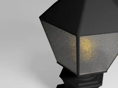 Nice looking lantern for Games Free low-poly 3D model