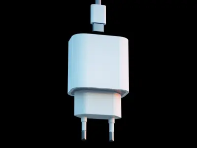 Apple Fast charging power adapter  3D model