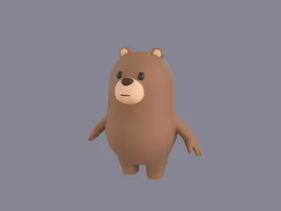 Bear Character 3D model buy
