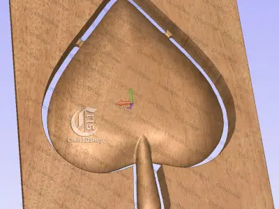 3D STL Files for CNC and 3D Printer - Leaf Shaped Tray 3D model