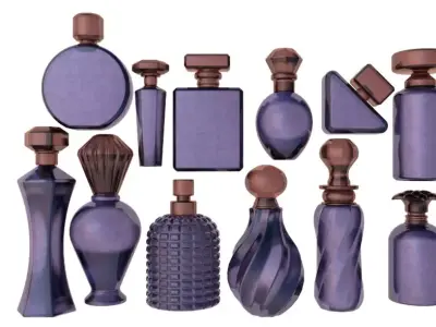 Perfume Bottles Pack 3D model