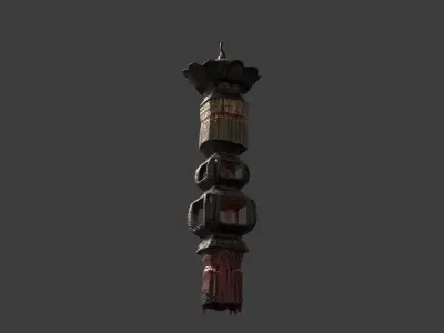 Chinese royal palace lantern   Low-poly 3D model purchase