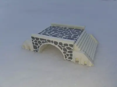 gefyra me symmetria omorfias aka Bridge with symmetry beautiful 3D model