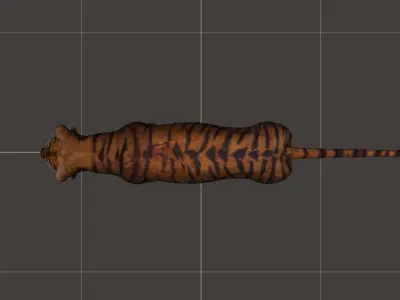 ultimate tiger rigged 3D model