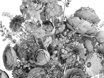 Flower In Vase 89 3D model