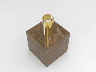 Huhu Candle Holder Low-poly 3D model